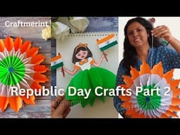 How to Make Republic Day Tricolour Craft Easy |Simple Decorative Craft | Craftmerint #tricolorcraft