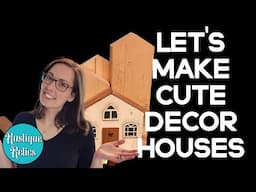 Let's Make Some Cute Wooden Decor Houses Live with Missy!!