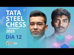 Pragg y Nodirbek a la caza del campeón del mundo | Tata Steel Chess 2025 Ronda 12