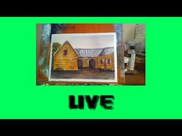 Painting an old building in Acrylics