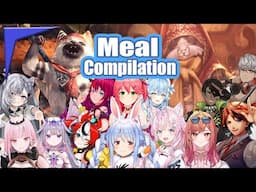 【MEGA COMPILATION】Hololive and Holostars reacting to Monster Hunter World meals【EngSub】