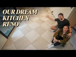 EP 10: We Finished The Tile Floor...well kinda | OUR DREAM KITCHEN RENOVATION