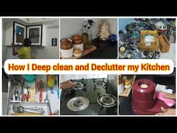 How to Maintain always a clean kitchen | how I Deep clean and Declutter my kitchen | ntholigal