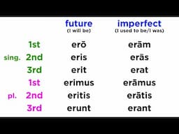 Future and Imperfect Tense for the Latin Verb Sum