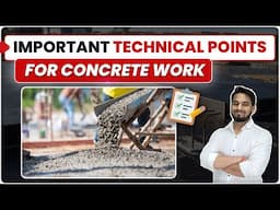 Important Technical Points for Concrete Work | RCC Members Concreting | Building Construction