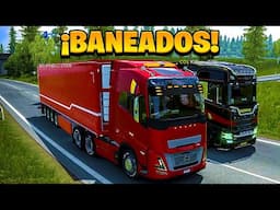 ¡ME BANEAN POR PIQUES ILEGALES EN CONVOY! | Euro Truck Simulator 2