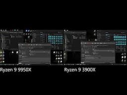 Ryzen 9 3900X vs Ryzen 9 9950X Handbrake Video Encoding