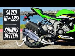 How to Install a ZX6R Exhaust (LeoVince LV One) Insane Sound!