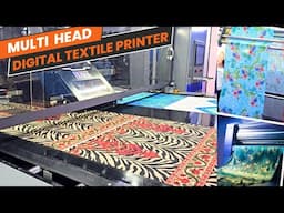 Double Head Digital Textile Printer For high Speed All Over Printing