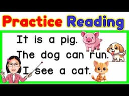 Practice Reading | Compilation | Basic Sentences |Reading Lesson for Kids | Teacher Aya Online Tutor