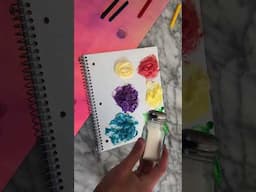 how to make slime from conditioner and old marker 💧🌈