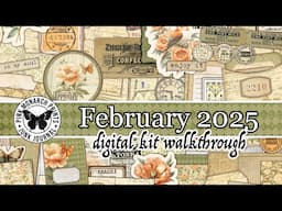 IT'S TIME! February 2025 New Digital Kit! The happiest Junk Journal kit :)