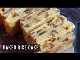 Baked Rice Cake with Dates | 烤年糕