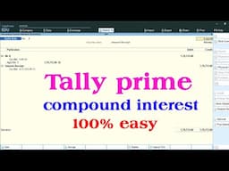 interest calculation in tally prime | interest calculation in tally prime in hindi | tally prime