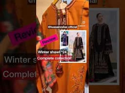 Hussain rehar winter shawl 2024 | lawn hatun reviews #hussainrehar #pakistan #wintercollection