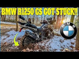 BMW R1250GS GOT STUCK! #bmwr1250gs #bmw #bmwr1300gs