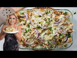 Discover the Simplest BAKED GREEN CHILAQUILES Recipe Ever | Chicken Tortilla Casserole