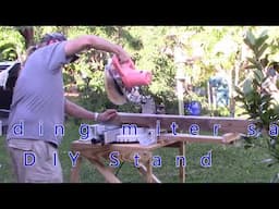 sliding miter saw diy portable stand