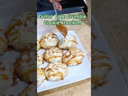 Dollar Tree Caramel Apple Crumble Cookie Knock Off #cookies #baking