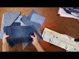 Up-cycled jeans jacket tutorial part 2 - How to patchwork old jeans