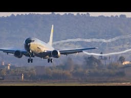 Colombian Air Force on Middle East Mission | Boeing 737-46B(SF) landing Palma de Mallorca