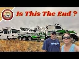 40' Motorhome Rear Tire Blowout! 18 HRS On The Side Of The Freeway | Totaled?