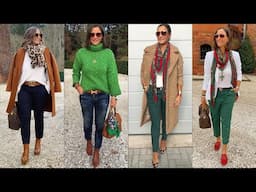 Vintage Clothing For Women Over 40,50,60 | Business Winter Outfits Fashion 2025 | Latest Outfits