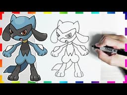 How to draw Riolu | Pokemon go