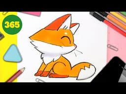 How to Draw a Cute fox Step by Step – Kawaii Drawing Tutorial