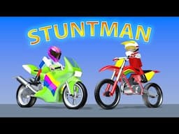 Stuntman Moto  Show - AlexKidsTV