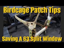 Finishing A 63 Split Corvette Birdcage.  How To Make Accurate Templates And Patch Panels.