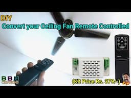 DIY: Convert Your Ceiling Fan to Remote Control #smarthome #diy