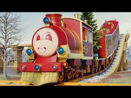 🛑 Toy Cartoon Train for Kids - Tomas Cartoon Videos - поезда для детей видео