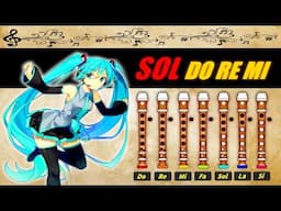 Hatsune Miku - Levan Polkka para Flauta Dulce "Con Notas Explicadas" 💙