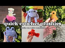 Quick 1 Hour or Less Crochet Plushies: Beginner Friendly Patterns! | AshtenStitches