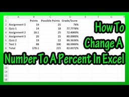 How To (Quickly) Change Or Convert A Number Or Decimal To A Percent (Percentage) In Excel Explained