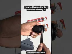 How to Change Car key Remote Battery ? Tata car key battery replacement at home | panasonic CR2032