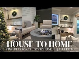 HOUSE TO HOME VLOG | home decor haul + updates | outdoor holiday decor | 2024