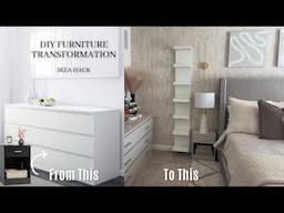 Luxury Bedroom Makeover (On A Budget) | Part 2: DIY Furniture Transformation | Ikea Hack