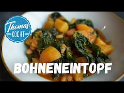 Sättigend, gesund und günstig: Bohnen-Eintopf mit Grünkohl und Kartoffeln