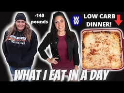 WHAT I EAT IN A DAY ON WW TO LOSE 140 POUNDS - HOW I EAT 160G+ OF  PROTEIN - LOW CARB MEATBALL BAKE