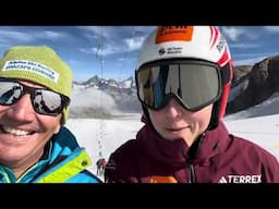 Petra Vlhova back on snow August 2024 Zermatt Matterhorn Glacier Alpine Skiing