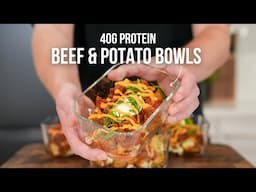 FAST TRACK Your Meal Prep | Loaded Spiced Potato Beef Bowls In Less Than 40 Minutes