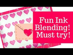 SUPER EASY INK BLENDING! ARTSEY VALENTINE ENVELOPES!! EASY!