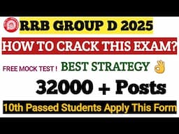 RRB GROUP D STRATEGY 2025 | RRB GROUP D PREPARATION #rrb