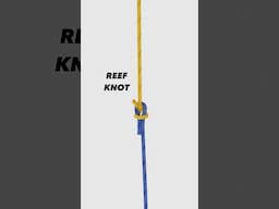 Reef Knot - tie two lines together #sailing #fishing