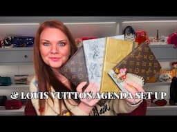 MY LUXURY STATIONERY COLLECTION & PLANNER SET UP ( louis vuitton agenda gm).