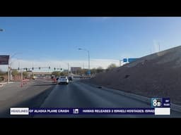 Lane reductions near Harry Reid International Airport to begin Monday