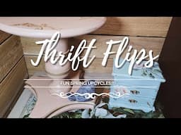 Fun Spring Thrift Flips • Trash to Treasure • Spring Inspired Upcycles • Upcycled Decor