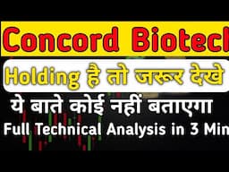 Concord biotech ltd stock latest news | Next Target with SL | Full Technical Analysis